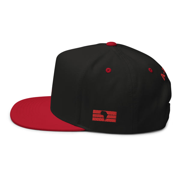 Black Red Classic Snapback AWA Cap