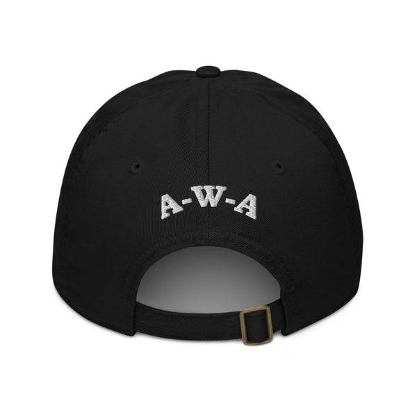 Organic Black AWA Baseball Cap